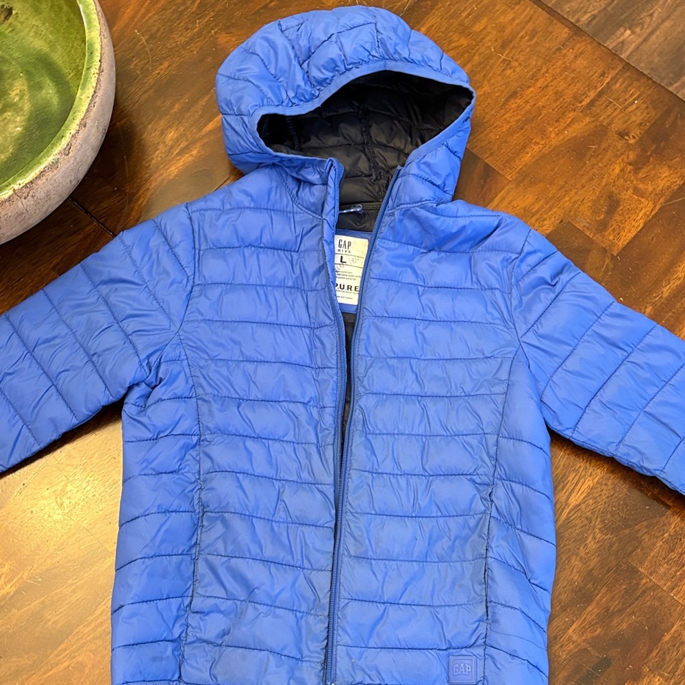 GAP Kids Vibrant Blue Puffer Coat